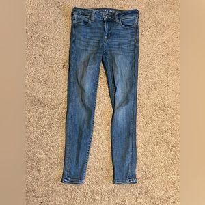 american eagle medium wash skinny jeans